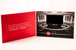 Examples of Impact Video Cards video brochures and video business cards